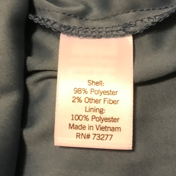 NWT LC Lauren Conrad blue flutter sleeve blouse with silver metallic thread (S) - Picture 8 of 16